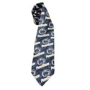 Merge Left Vintage PENN STATE Nittany Lions Neck Tie Silk Football